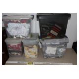 5 Totes of Fabric