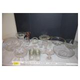 Glass vases, serving, decor- couple may be crystal