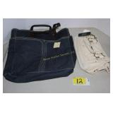 Denim Tote & leather handbag