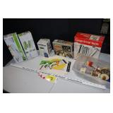 Slicer, grinders, skewrs, molds, etc