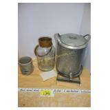 Esteline, SD Redwing crock, water dispenser, etc