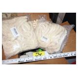 Various sizes rope & twine, wooden beads, etc