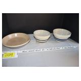 3 Roseville striped pieces