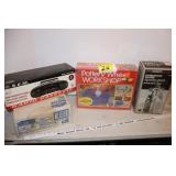 Pottery wheel, radio, Craftsman paint sprayer NIB