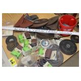 large lot of sand paper & grinding /cut off wheels