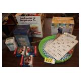 platters, clipboards, ornaments, vintage toaster