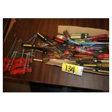 screwdrivers, clamps, etc