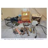 Drill Doctor, sockets, chisel, jig saw, etc
