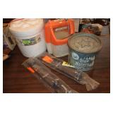 minnow buckets & tip-ups