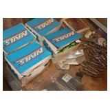 Nails, garden staples, etc