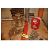 turn buckles, wall hooks, etc