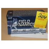 204 Ruger Fiocchi 40 grain V Max 50 rounds