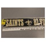 Saints tin sign