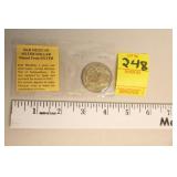 1958 Mexican Silver Dollar