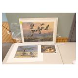 3 Wildlife Prints, 2 - signed & numbered