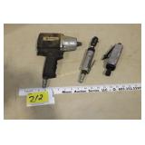 air tools JD 1/2" impact, 1/4" ratchet, CP sander