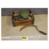 JD gear box cover & hand tools