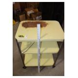 Retro metal rolling cart