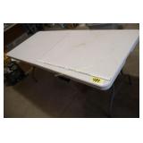6' folding table