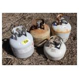 misc small propane tanks