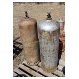 2 - 100lb propane tanks - no covers/caps