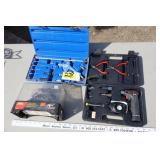 blow gun kit, drill, small torch kit