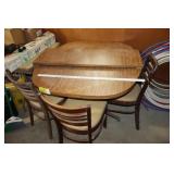 Table w/1 leaf & 3 chairs