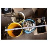 chisels, PVC pcs, electrical, hydraulic fittings