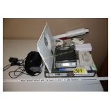 TV stands, scale, outlets