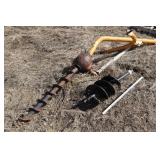 3 point post auger & 2 bits 12' & 6'
