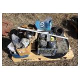 pallet of truck parts-new air drier, filters, hose