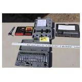 metric socket set, drill bits, impact