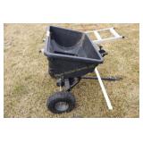 pull type lawn spreader