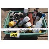 Tote of paints