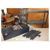 4 tiered shelf w/ extra shelving