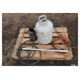 30lb propane bottle, 2 weed burners
