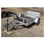 2017 Phantom 5x8 Aluminum Trailer w/bi fold ramp