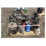 Oil pumps, jugs, containers, etc