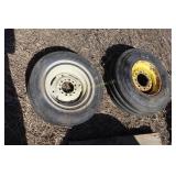 11L-15 new tire on rim & older spare tire