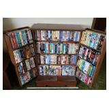 VHS/DVD stand FULL of movies