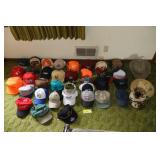 Vintage caps - local advertising