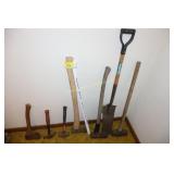 hammers, axes & spade