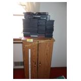 VHS/DVD Player, cabinet & movies