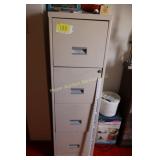 4 Drawer file cabinet - no key