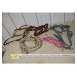 3 Halters w/ 2 Lead Ropes