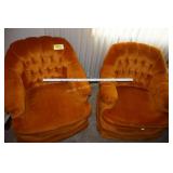 Pair of Retro Swivel Chairs