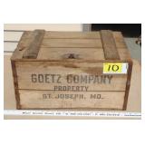 Goetz Company Woodden Box