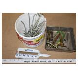 Peg board Hooks, Terminal Cleaner, Rain Gauge