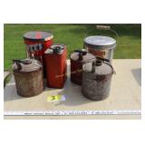 antique oil cans & tins