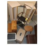 Stools, Step Stools, White Shelves